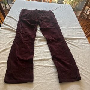 LOFT Deep Purple Corduroy Trousers
